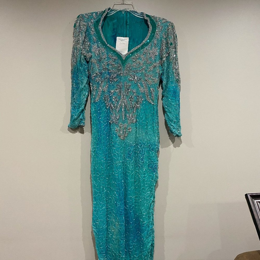 Fashion Sequin Dress, Embroidery, Modest Wear, Formal Gown, Partywear